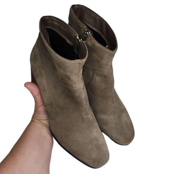 Blondo Women's Suede Leather Waterproof Ankle Boots Taupe Brown Size 9M - Picture 1 of 14